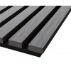 Акустическая панель Cosca Décor, черный войлок, 2750х600х21мм, рейки МДФ, шпон дуб ардженто светло-серый