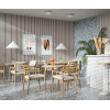 Акустическая панель Cosca Décor, черный войлок, 2750х600х21мм, рейки МДФ, шпон дуб клер светлый