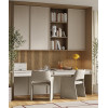 Акустическая панель Cosca Décor, черный войлок, 1200х600х19мм, рейки МДФ дуб Медный