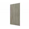 Акустическая панель Cosca Décor, черный войлок, 1200х600х19мм, рейки МДФ ясень Кристалл