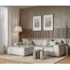 Акустическая панель Cosca Décor, черный войлок, 1200х600х19мм, рейки МДФ ясень Тирамису