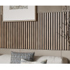Акустическая панель Cosca Décor, черный войлок, 1200х600х19мм, рейки МДФ ясень Тирамису