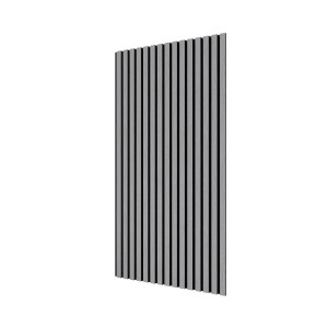 Акустическая панель Cosca Décor, черный войлок, 1200х600х21мм, рейки МДФ, шпон дуб ардженто светло-серый Акустическая панель Cosca Décor, черный войлок, 1200х600х21мм, рейки МДФ, шпон дуб ардженто светло-серый