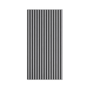 Акустическая панель Cosca Décor, черный войлок, 1200х600х21мм, рейки МДФ, шпон дуб ардженто светло-серый Акустическая панель Cosca Décor, черный войлок, 1200х600х21мм, рейки МДФ, шпон дуб ардженто светло-серый