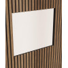 Акустическая панель Cosca Décor, черный войлок, 1200х600х21мм, рейки МДФ, шпон дуб маррон коричневый