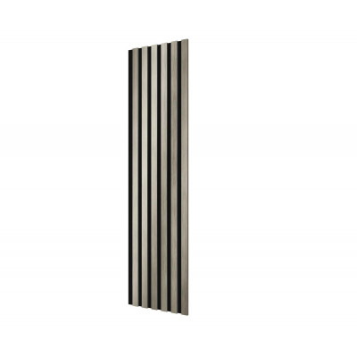 Комплект акустических панелей Cosca Décor, черный войлок, 1200х300х19мм, рейки ЭКОПОЛИМЕР, платина матовая/2шт.