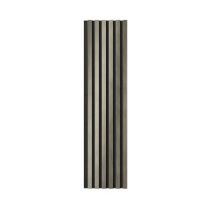 Комплект акустических панелей Cosca Décor, черный войлок, 1200х300х19мм, рейки ЭКОПОЛИМЕР, платина матовая/2шт.
