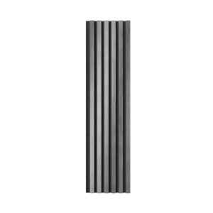 Комплект акустических панелей Cosca Décor, черный войлок, 1200х300х19мм, рейки ЭКОПОЛИМЕР, хром матовый/2шт.