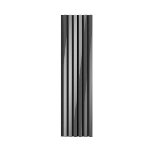 Комплект акустических панелей Cosca Décor, черный войлок, 1200х300х19мм, рейки ЭКОПОЛИМЕР, хром/2шт.