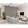 Акустическая панель Cosca Décor, черный войлок, 600х600х19мм, рейки МДФ дуб Дымчатый