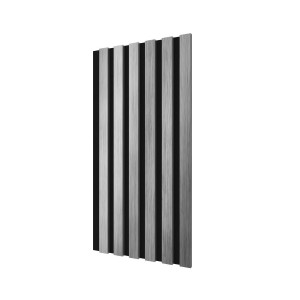 Комплект акустических панелей Cosca Décor, черный войлок, 600х300х19мм, рейки ЭКОПОЛИМЕР хром матовый/2шт.