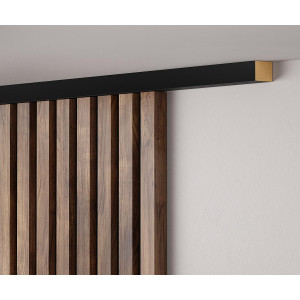 Руст стыковочный Cosca Décor 25х22х1350мм, МДФ, черный
