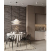 Руст стыковочный Cosca Décor 25х22х1350мм, МДФ, черный