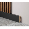 Плинтус Cosca Décor WP80 экошпон, черный, 80х22х1200мм, МДФ