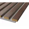 Акустическая панель Cosca Décor, серый войлок, 2750х600х19мм, рейки МДФ дуб Барон темный