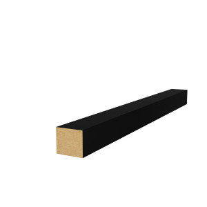 Руст стыковочный Cosca Décor 25х22х2750мм, МДФ, черный