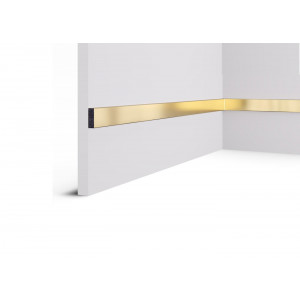 Рейка Cosca Décor RX010-051, 30х10, 2000мм, Золото желтое /24
