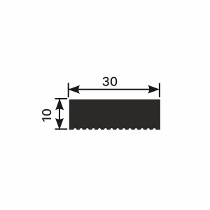 Рейка Cosca Décor RX010-051, 30х10, 2000мм, Золото желтое /24