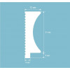 Молдинг Cosca Décor финишный MF007, 31х12, 2800мм, Экополимер/50