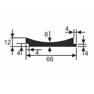 Рейка Cosca Décor RX006, 62х12, 2800мм, Экополимер/24