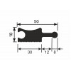 Рейка Cosca Décor RX008, 50х18, 2800мм, Экополимер/24
