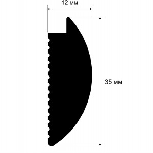 Молдинг Cosca Décor финишный MF006, 35х12, 2800мм, Экополимер/46