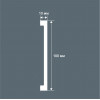 Плинтус Cosca Décor PX057, 100х10, 2000мм, Экополимер/30