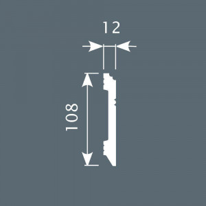 Плинтус Cosca Décor PX005, 108х12, 2000мм, Экополимер/8 Плинтус Cosca Décor PX005, 108х12, 2000мм, Экополимер/8
