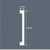 Плинтус Cosca Décor PX058, 80х10, 2000мм, Экополимер/20