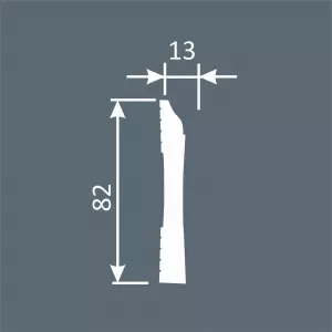 Плинтус Cosca Décor PX030, 82х13, 2000мм, Экополимер/13 Плинтус Cosca Décor PX030, 82х13, 2000мм, Экополимер/13