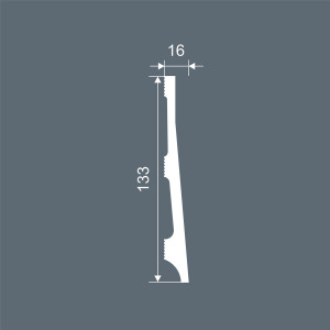 Плинтус Cosca Décor PX040, 133х16, 2000мм, Экополимер/21 Плинтус Cosca Décor PX040, 133х16, 2000мм, Экополимер/21