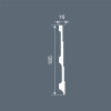 Плинтус Cosca Décor PX044, 185х16, 2000мм, Экополимер/15