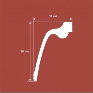 Карниз Cosca Décor KX066, 60х90, 2000мм, Экополимер/15