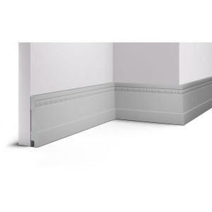 Плинтус Cosca Décor 90, Белый мат, B90(2)/W27