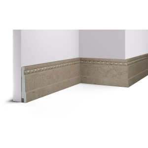 Плинтус Cosca Décor 90, Топаз, B90(2)/BR4-1