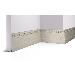 Плинтус Cosca Décor 90, Кварц, B90(2)/MP4-1