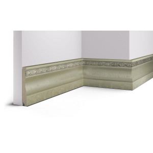 153-937 Плинтус Cosca Décor 95, Платина