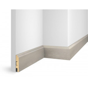Плинтус Cosca Décor ЕP07 NanoFlex, дуб Анталия, 80x16x2400 мм, МДФ