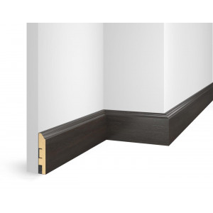 Плинтус Cosca Décor ЕP07 NanoFlex, дуб Бархатный, 80x16x2400 мм, МДФ