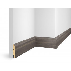 Плинтус Cosca Décor ЕP07 NanoFlex, дуб Деревенский, 80x16x2400 мм, МДФ
