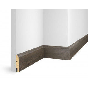 Плинтус Cosca Décor ЕP07 NanoFlex, дуб Турецкий, 80x16x2400 мм, МДФ