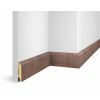 Плинтус Cosca Décor WP07, экошпон, дуб Окленд, 80x16x2400 мм, МДФ