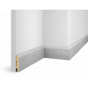Плинтус Cosca Décor WP07, экошпон, дуб Старинный светло-серый, 80x16x2400 мм, МДФ