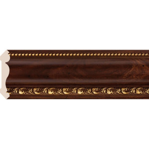 146-1084 Карниз Cosca Décor 89, Красное дерево с золотом