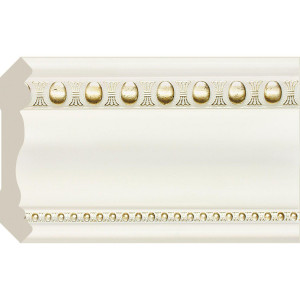 Карниз Cosca Décor 60, Белый с золотом, A60(1)/W27G