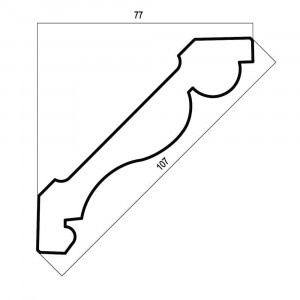 154-553 Карниз Cosca Décor 107, Античная платина