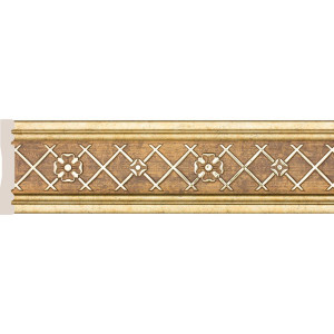 Бордюр Cosca Décor 80-1 Трельяж, Античное золото, W1080-1/G327