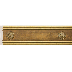 Бордюр Cosca Décor 80-5 Розетка, Античное золото, W1080-5/G327 Бордюр Cosca Décor 80-5 Розетка, Античное золото, W1080-5/G327