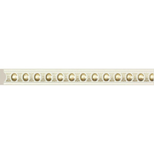 Молдинг Cosca Décor 20, Белый с золотом, D20(1)/W27G