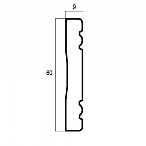 Бордюр Cosca Décor 60, Патина, W60(1)/IVG2